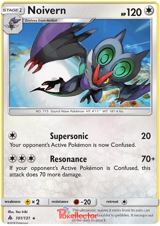 Pokemon Card Forbidden Light 101/131 Noivern Rare *MINT*