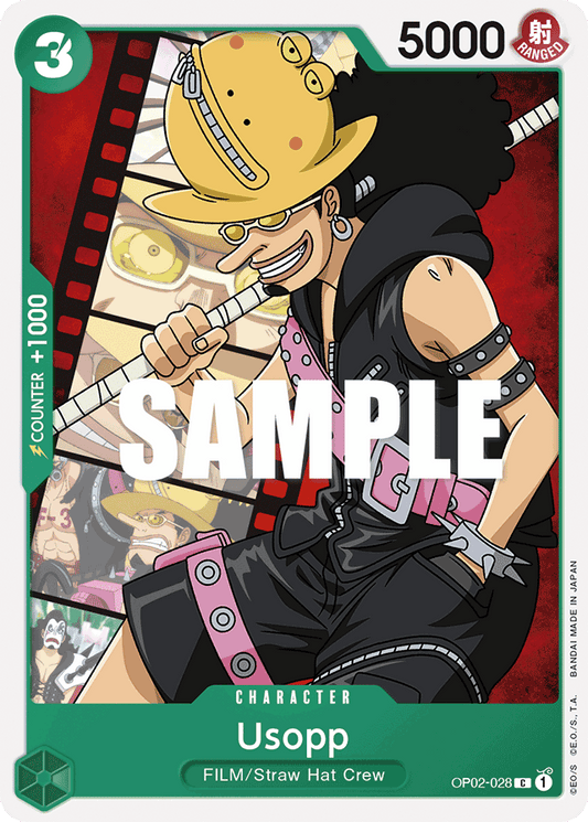 One Piece Card Paramount War Usopp OP02-028 C