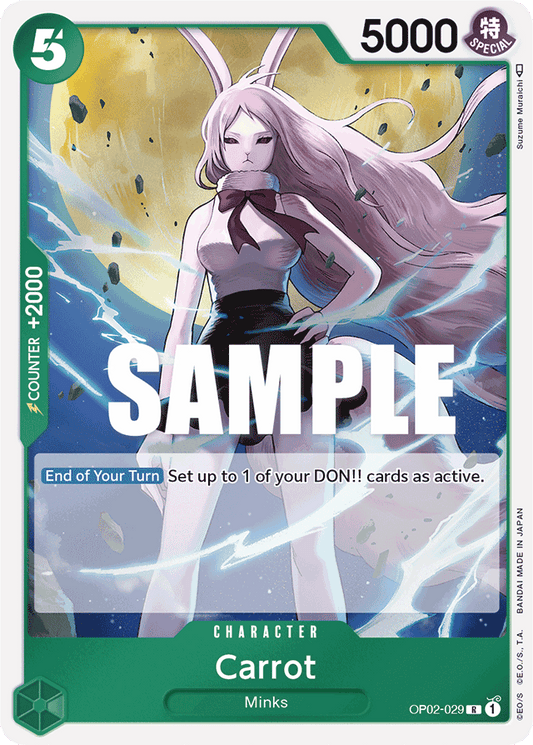 One Piece Card Paramount War Carrot OP02-029 R