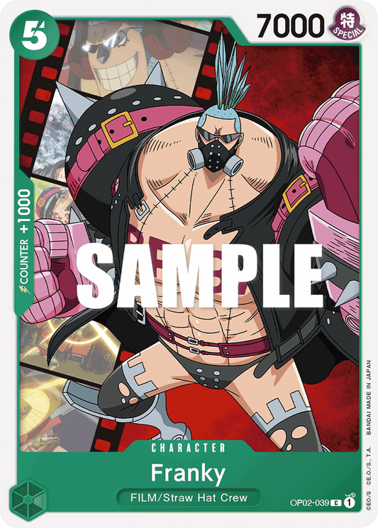 One Piece Card Paramount War Franky OP02-039 C