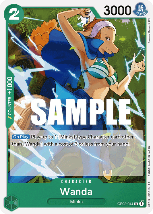 One Piece Card Paramount War Wanda OP02-044 C