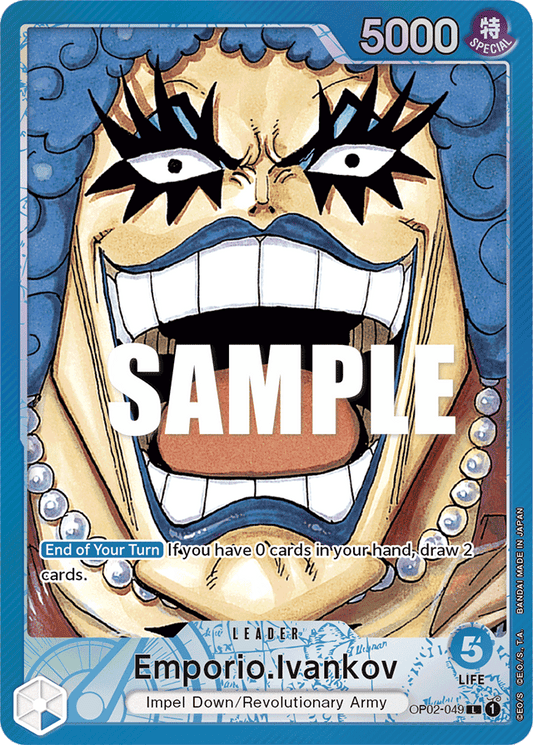 One Piece Card Paramount War Emporio.Ivankov Alt Art OP02-049 L