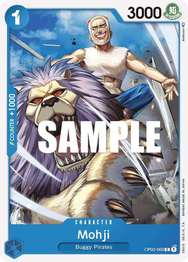 One Piece Card Paramount War Mohji OP02-060 C