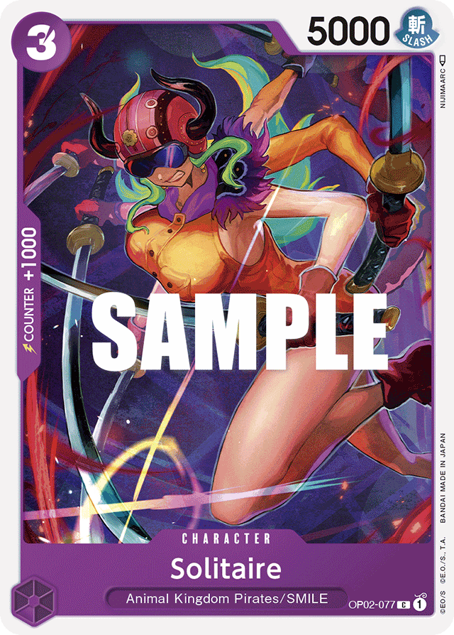 One Piece Card Paramount War Solitaire OP02-077 C