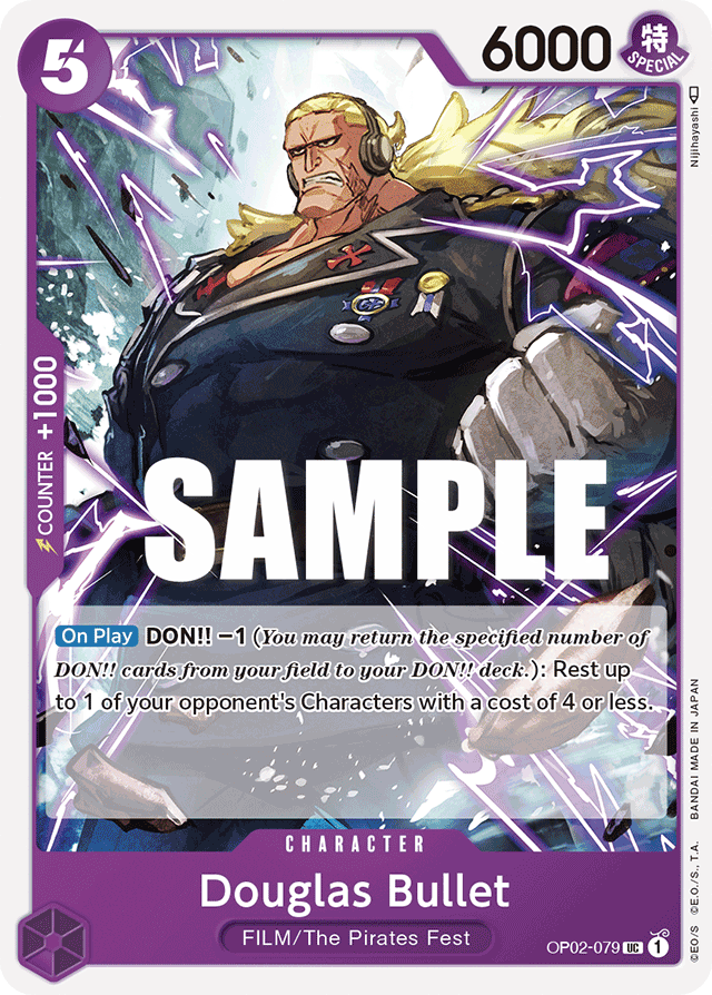 One Piece Card Paramount War Douglas Bullet OP02-079 UC