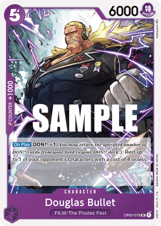 One Piece Card Paramount War Douglas Bullet OP02-079 UC