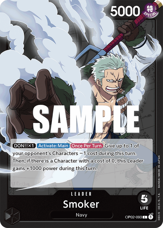 One Piece Card Paramount War Smoker OP02-093 L