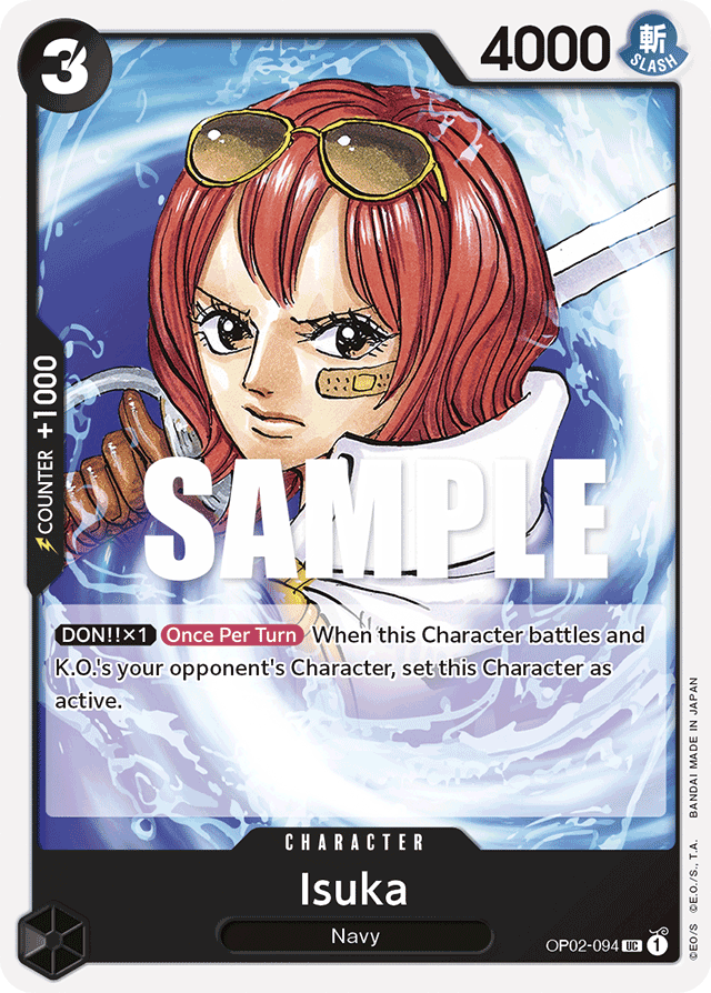 One Piece Card Paramount War Isuka OP02-094 UC