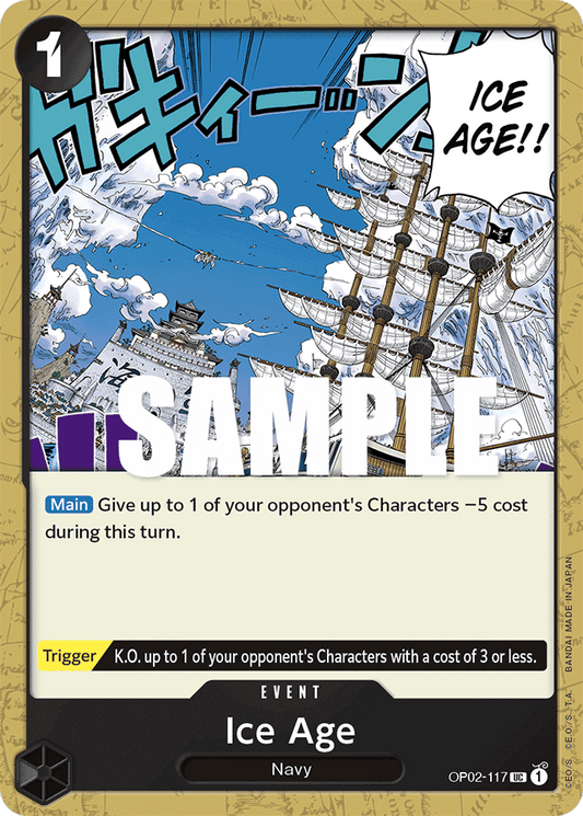 One Piece Card Paramount War Ice Age OP02-117 UC
