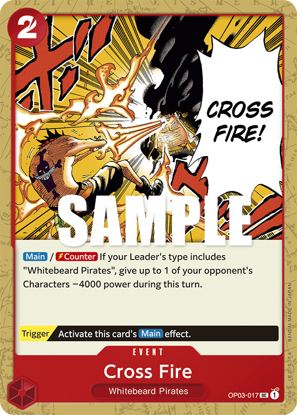 One Piece Card Pillars of Strength Cross Fire OP03-017 UC