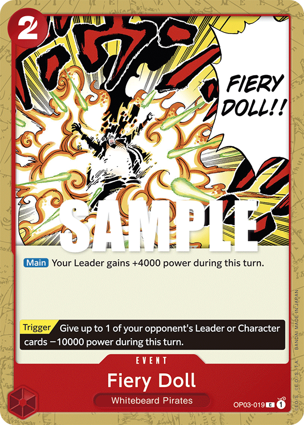 One Piece Card Pillars of Strength Fiery Doll OP03-019 C