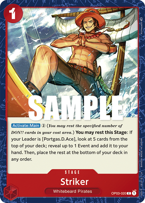 One Piece Card Pillars of Strength Striker OP03-020 C