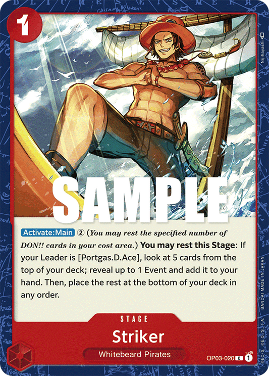 One Piece Card Pillars of Strength Striker OP03-020 C