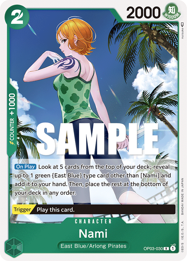 One Piece Card Pillars of Strength Nami OP03-030 R