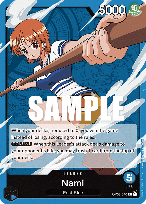 One Piece Card Pillars of Strength Nami OP03-040 L