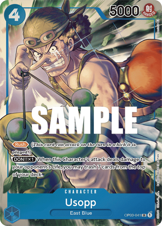 One Piece Card Pillars of Strength Usopp Alt Art OP03-041 SR