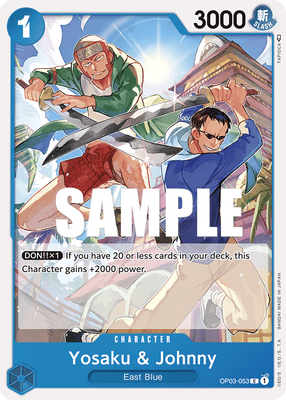 One Piece Card Pillars of Strength Yosaku & Johnny OP03-053 C
