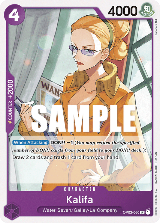 One Piece Card Pillars of Strength Kalifa OP03-060 UC