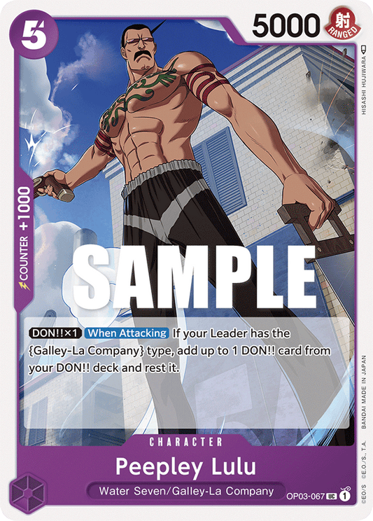 One Piece Card Pillars of Strength Peepley Lulu OP03-067 UC