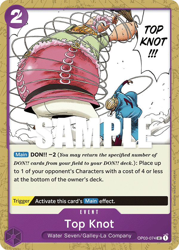 One Piece Card Pillars of Strength Top Knot OP03-074 UC