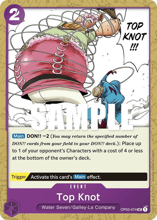 One Piece Card Pillars of Strength Top Knot OP03-074 UC