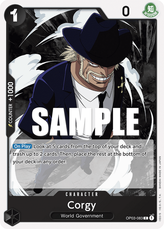 One Piece Card Pillars of Strength Corgy OP03-083 C