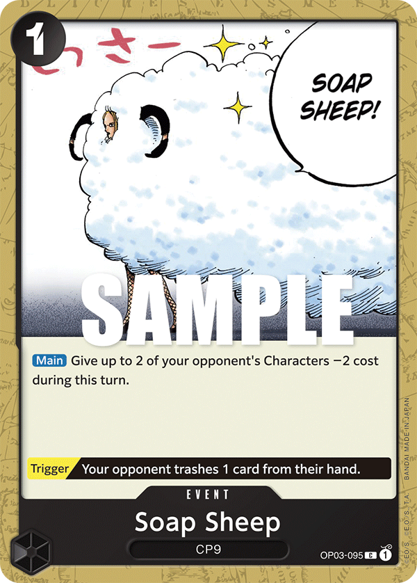 One Piece Card Pillars of Strength Soap Sheep OP03-095 C