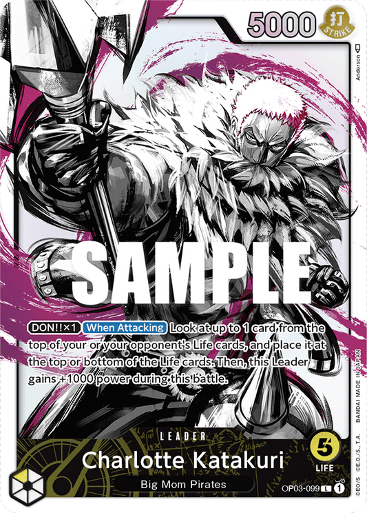 One Piece Card Pillars of Strength Charlotte Katakuri Alt Art OP03-099 L