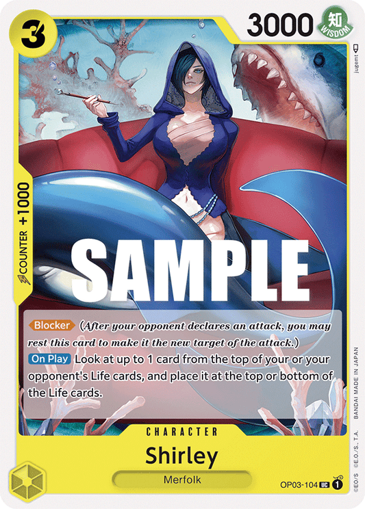 One Piece Card Pillars of Strength Shirley OP03-104 UC