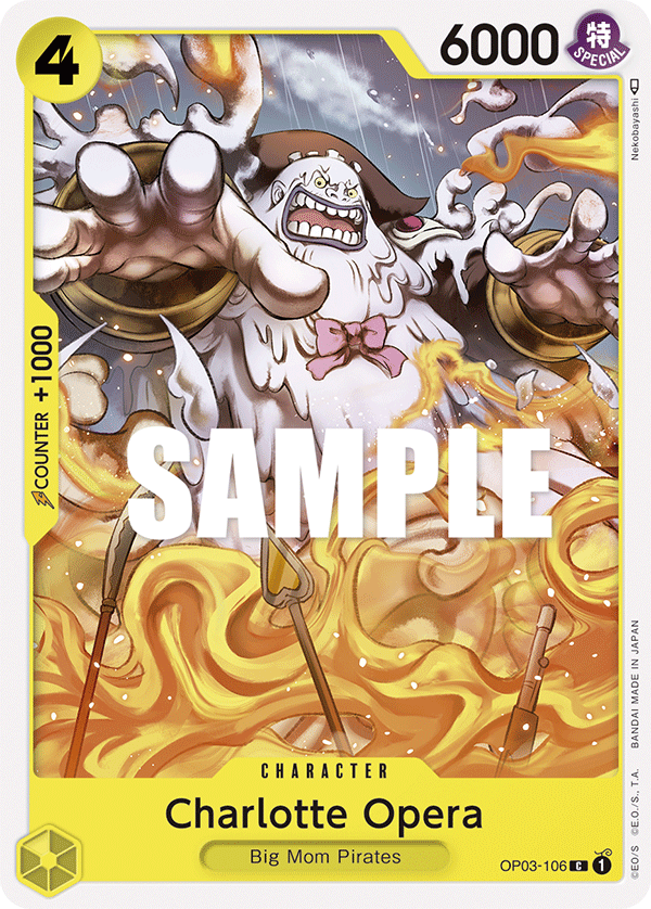 One Piece Card Pillars of Strength Charlotte Opera OP03-106 C