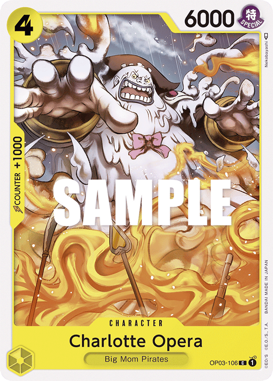 One Piece Card Pillars of Strength Charlotte Opera OP03-106 C