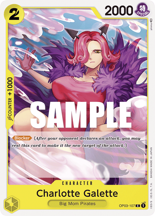 One Piece Card Pillars of Strength Charlotte Galette OP03-107 C