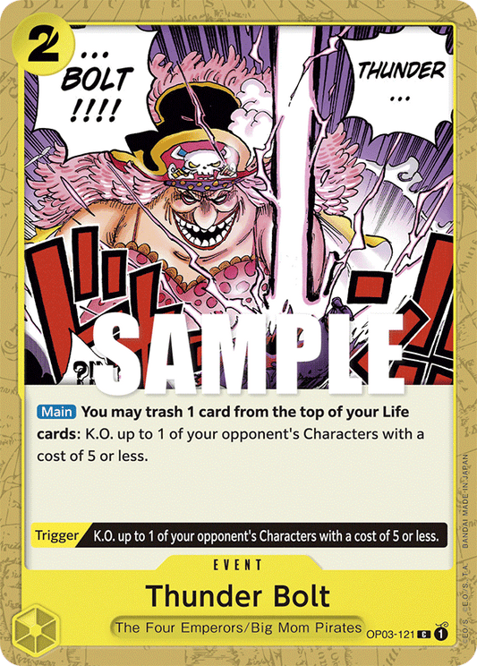 One Piece Card Pillars of Strength Thunder Bolt OP03-121 C