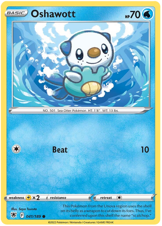 Pokemon Card Astral Radiance 41/189 041/189 Oshawott Common