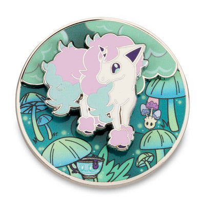 Pokemon Center Exclusive: Spinning Scenes Pin - Galarian Ponyta Forest Path
