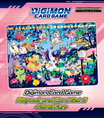 Digimon Card Game Playmat & Card Set 2 "Floral Fun" (PB-09)