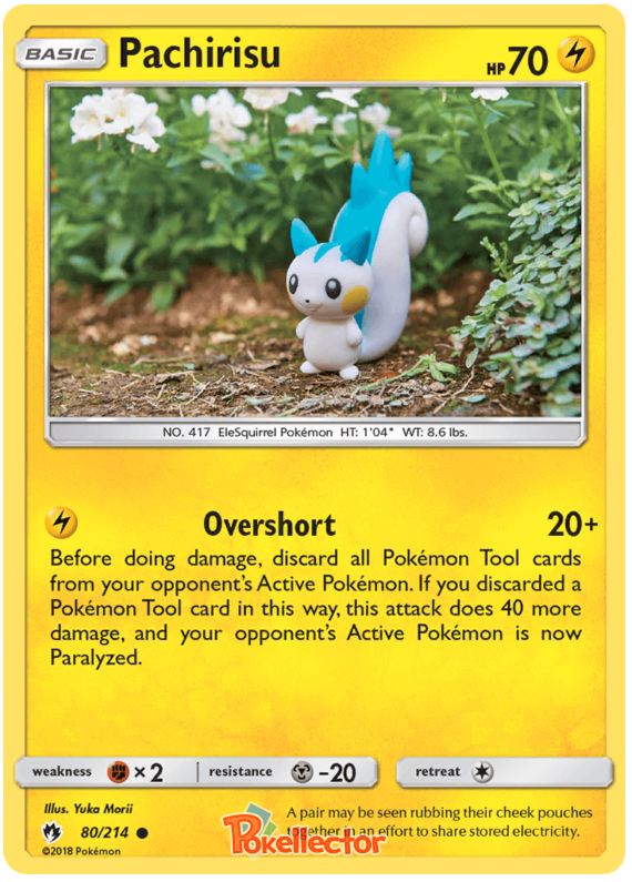 Pokemon Card Lost Thunder 80/214 080/214 Pachirisu Common *MINT*