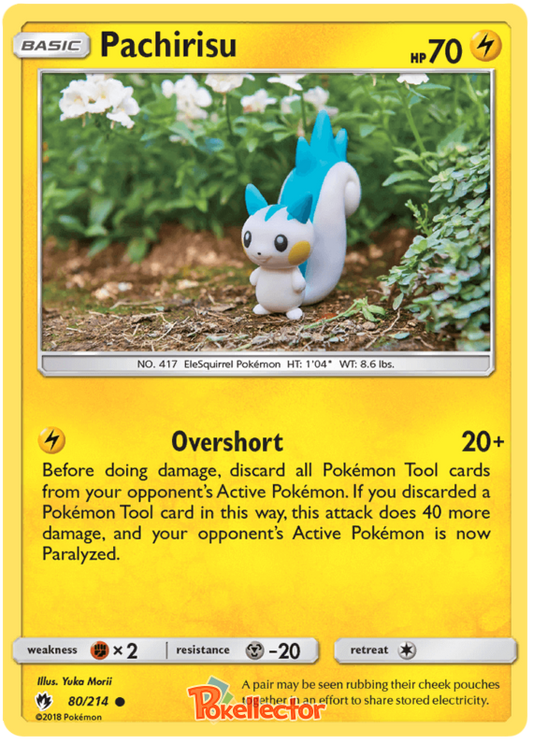 Pokemon Card Lost Thunder 80/214 080/214 Pachirisu Common *MINT*