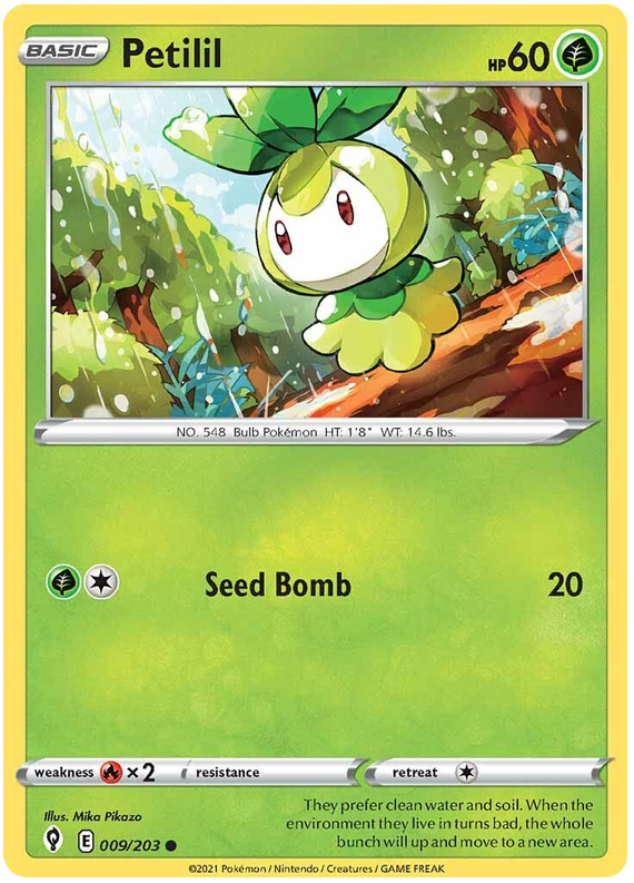 Pokemon Card Evolving Skies 9/203 009/203 Petilil Common