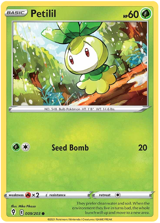 Pokemon Card Evolving Skies 9/203 009/203 Petilil Common