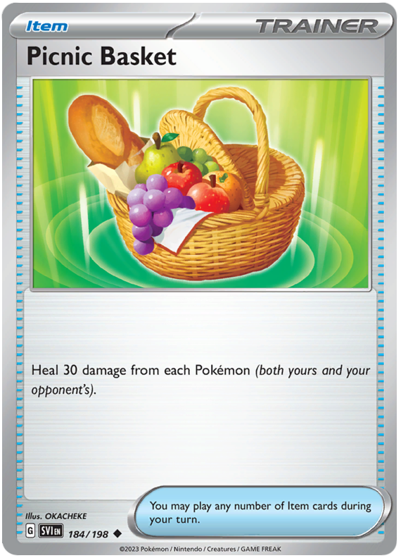 Pokemon Card Scarlet & Violet 184/198 Picnic Basket Item Uncommon *MINT*