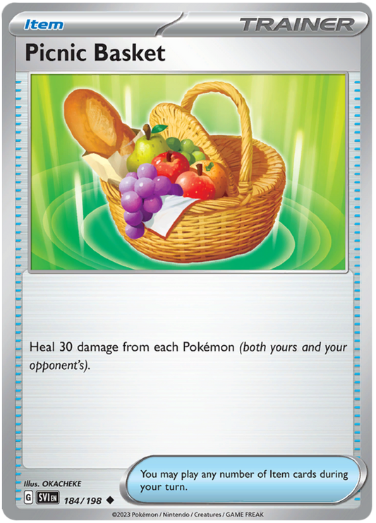 Pokemon Card Scarlet & Violet 184/198 Picnic Basket Item Uncommon *MINT*