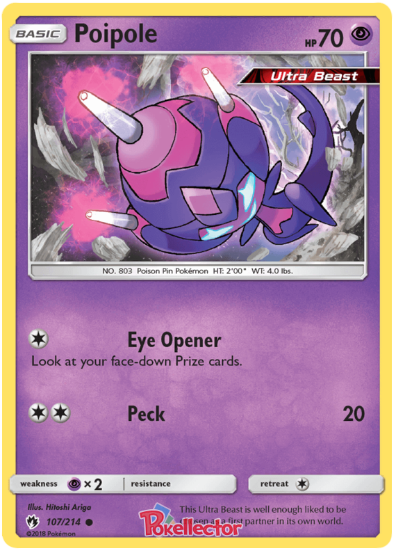 Pokemon Card Lost Thunder 107/214 Poipole Common *MINT*