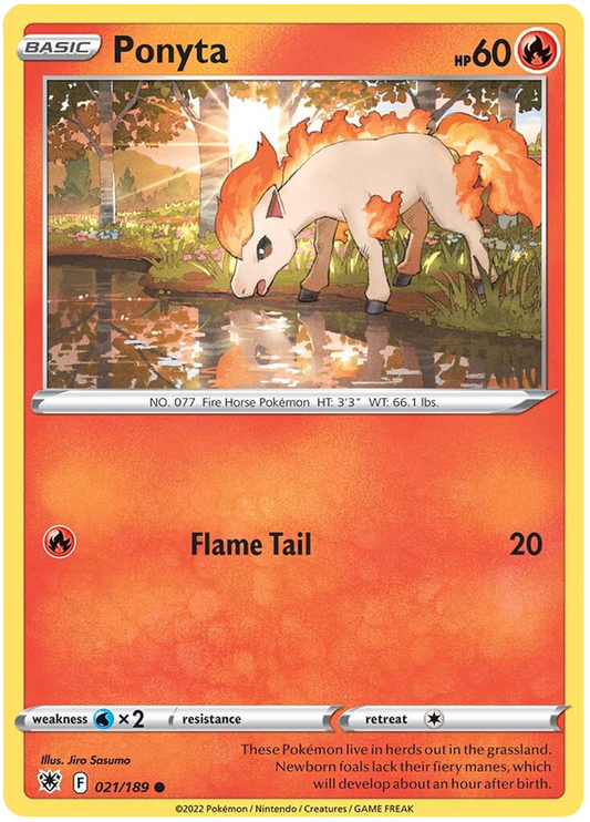 Pokemon Card Astral Radiance 21/189 021/189 Ponyta Common