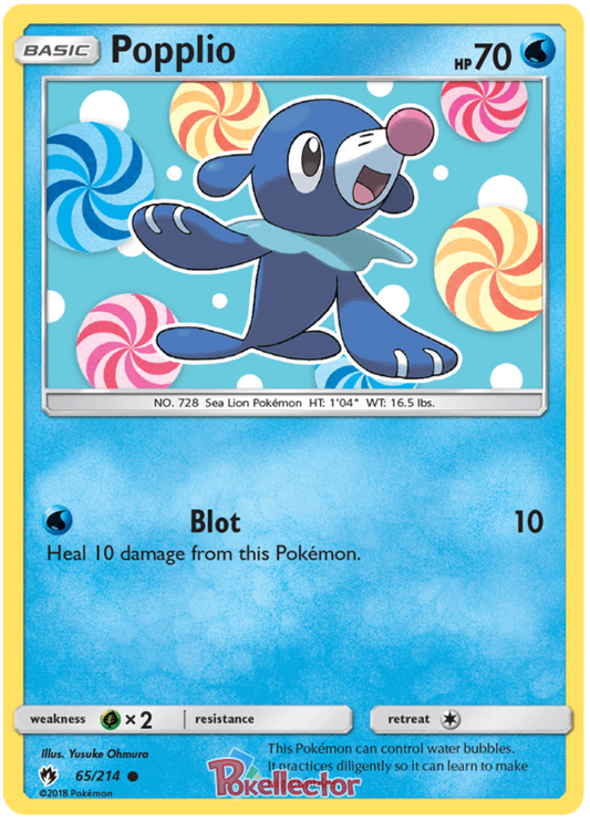 Pokemon Card Lost Thunder 65/214 065/214 Popplio Common *MINT*