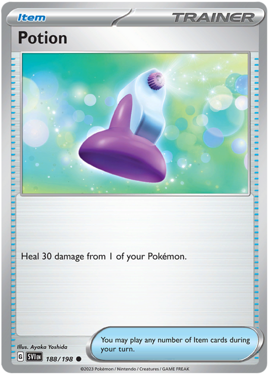 Pokemon Card Scarlet & Violet 188/198 Potion Item Common *MINT*