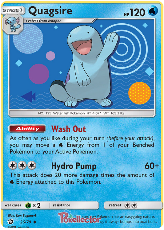 <transcy>Pokemon Card Dragon Majesty 26/070 026/070 Quagsire Ungewöhnlich</transcy>