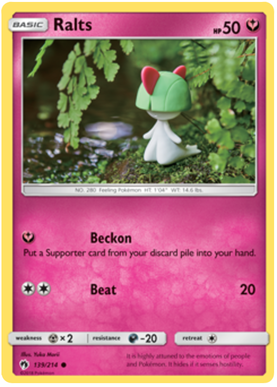 Pokemon Card Lost Thunder 139/214 Ralts Common *MINT*