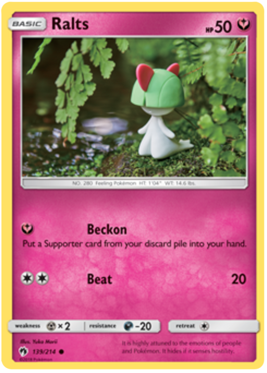 Pokemon Card Lost Thunder 139/214 Ralts Common *MINT*