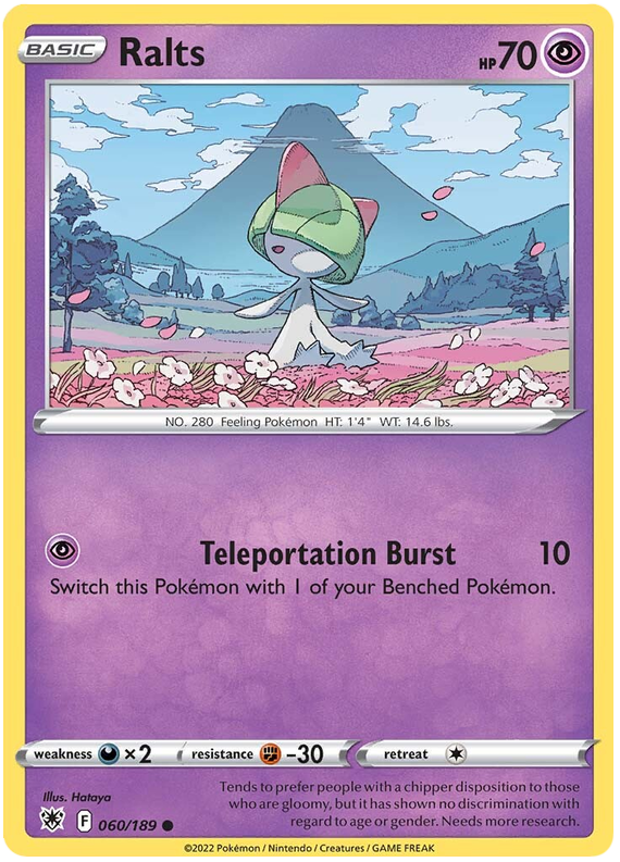 Pokemon Card Astral Radiance 60/189 060/189 Ralts Common